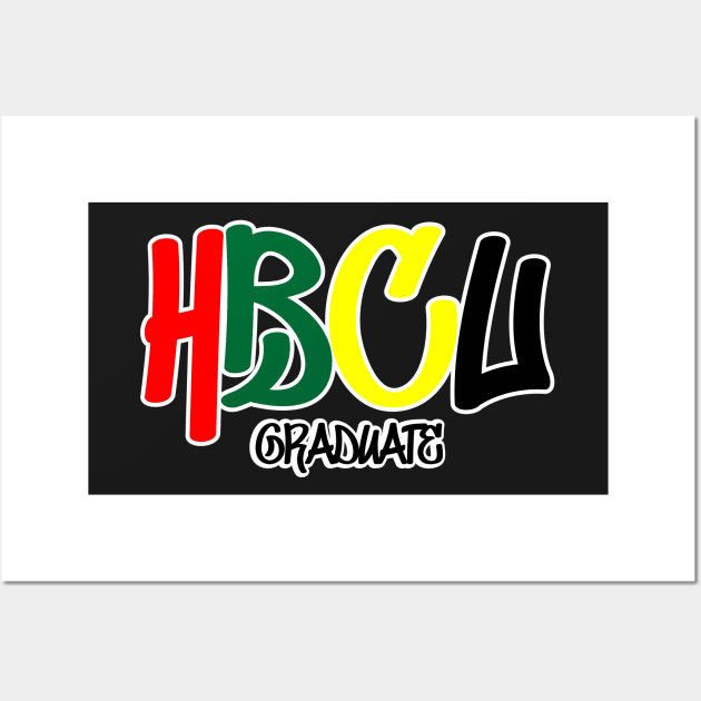 HBCU Graduate Graffiti Design Wall Art by OTM Sports & Graphics